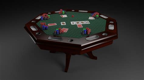 3d Mesa De Poker Vetor