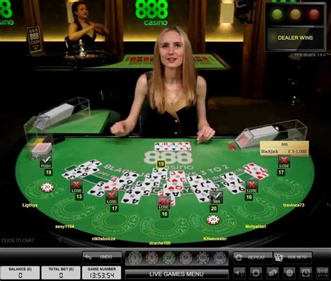 888 Live Casino Tela Preta