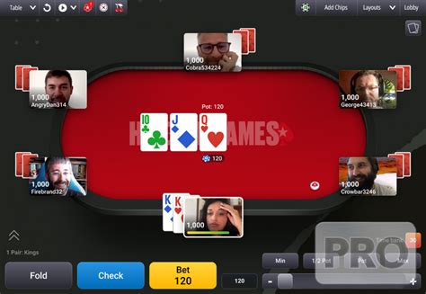 A Pokerstars Poker Webcam