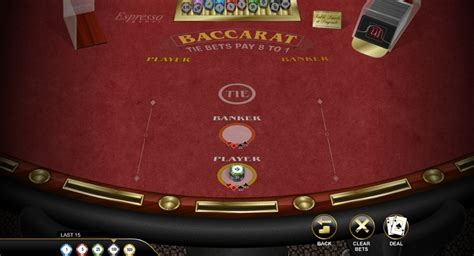 Baccarat Espresso Pokerstars