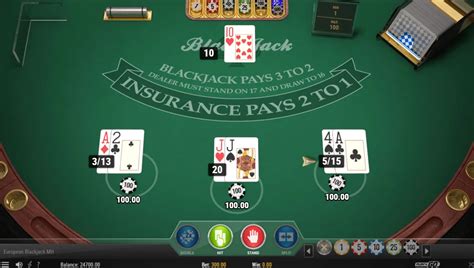 Blackjack Europeen