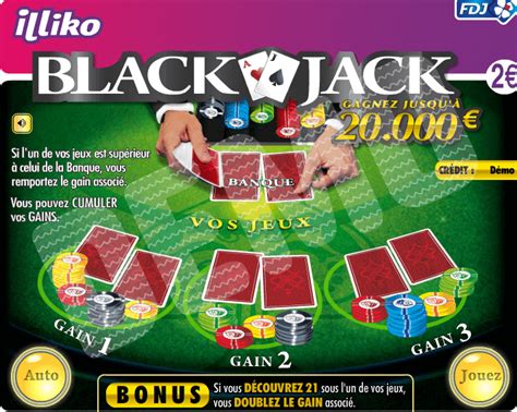 Blackjack Jeu Um Gratter Regle