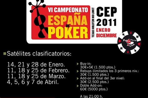 Calendario De Poker Badajoz