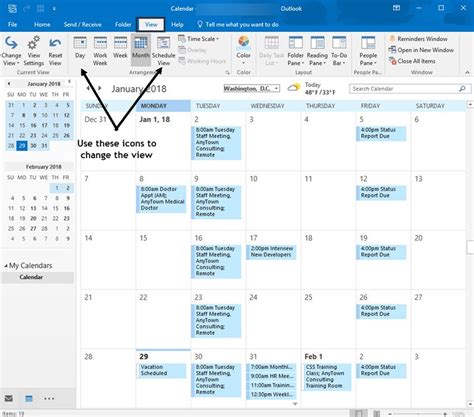 Calendario Do Outlook Slots De Tempo