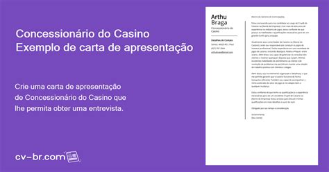 Casino Carta De Exemplo