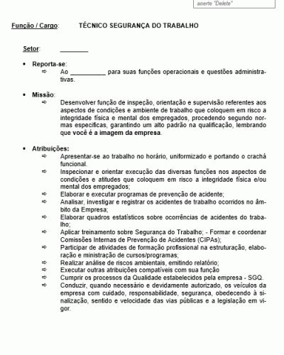 Casino De Vigilancia De Descricao De Trabalho