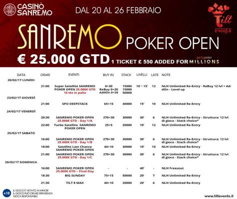 Casino Di Sanremo Poker Em Linha