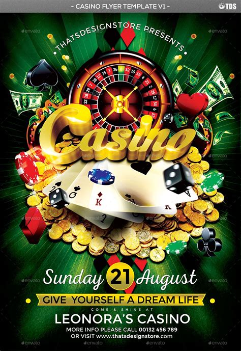 Casino Flyer Modelo Livre