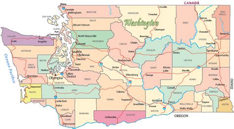 Casino Mapa Do Estado De Washington