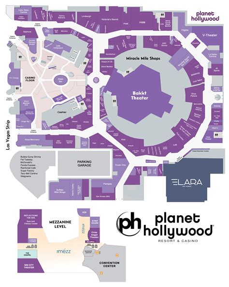 Casino Mapa Planet Hollywood
