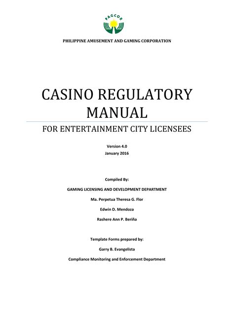 Casino Regulamentar Manual