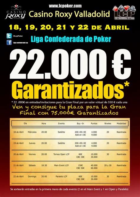 Casino Valladolid Torneos De Poker
