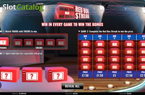 Deal Or No Deal Red Box Streak Blaze