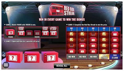 Deal Or No Deal Red Box Streak Slot - Play Online