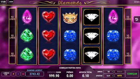 Diamante De Slots De Linha