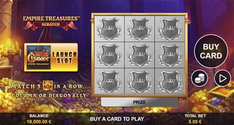 Empire Treasures Scratch Card 888 Casino