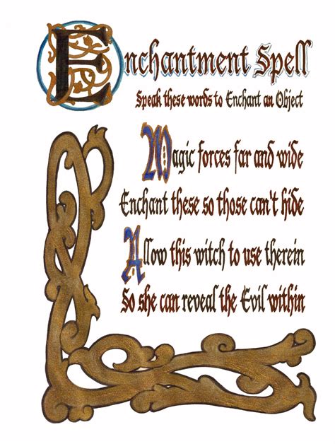 Enchanting Spells Brabet