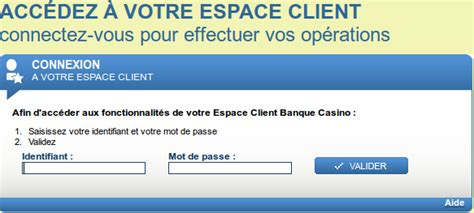 Espace Cliente Banque Casino Fr