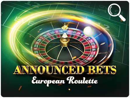 European Roulette Annouced Bets Betsul