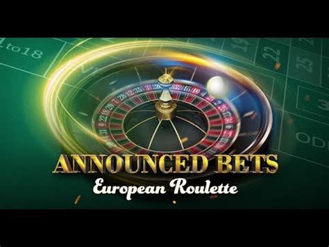 European Roulette Annouced Bets Bwin