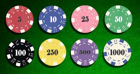Ficha De Poker Valores 5 Cores