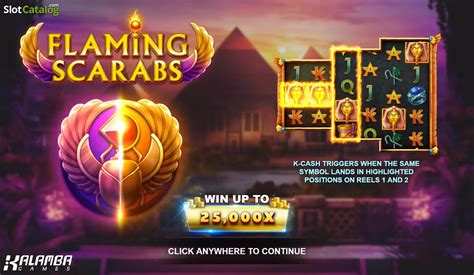 Flaming Scarabs Slot - Play Online