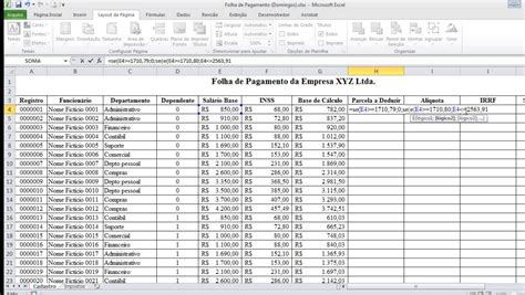 Folha De Pagamento De Fenda Fornecedor