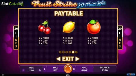Fruit Strike 20 Multi Win 888 Casino