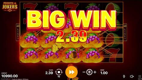 Fruits Jokers 40 Lines Betfair