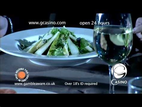 G Casino Manchester Menu