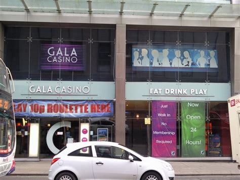 Gala Casino Glasgow Menu