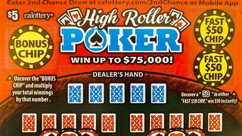 High Roller De Poker Scratcher