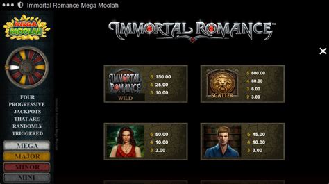 Immortal Romance Mega Moolah Betfair