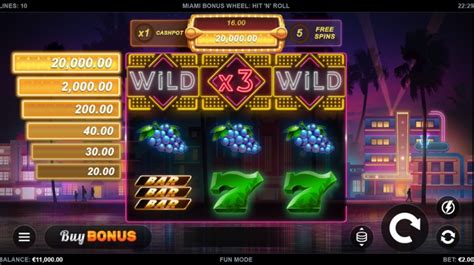 Jogar Miami Bonus Wheel Hit N Roll No Modo Demo