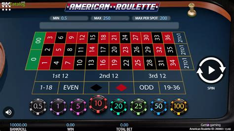 Jogue American Roulette Getta Gaming Online