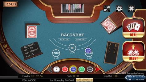 Jogue Baccarat Casino Web Scripts Online
