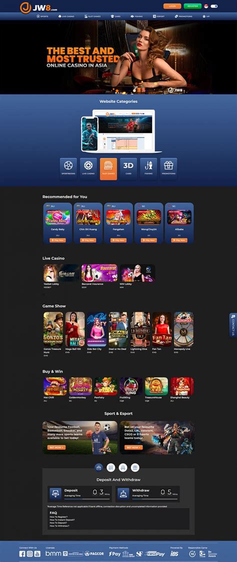 Jw8 Casino Online