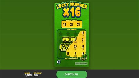 Lucky Number X16 Pokerstars