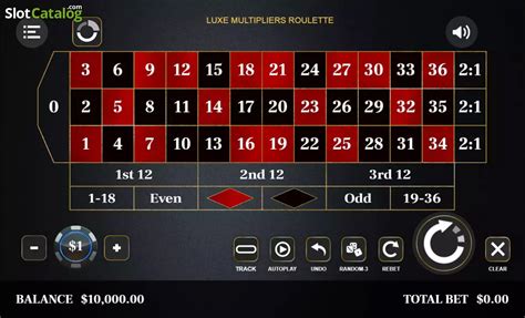 Luxe Roulette Multipliers Bodog