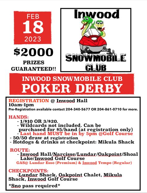 Manitoba Poker Derby Snowmobile