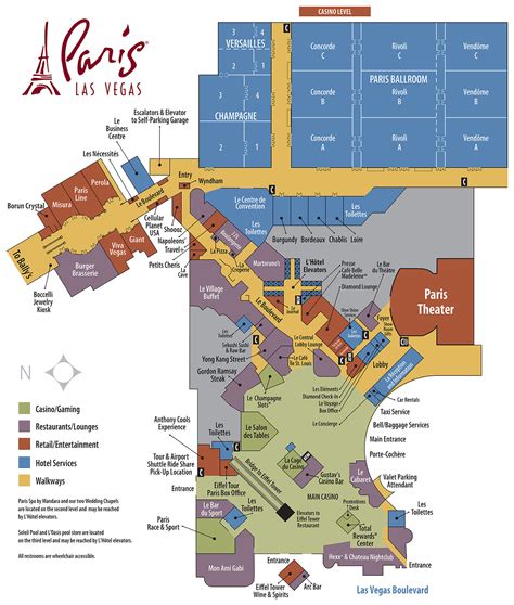Mapa De Ballys Casino Resort