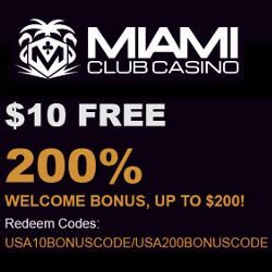 Miami Club Casino Bonus Codes 2024