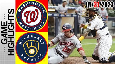 Milwaukee Brewers vs Washington Nationals pronostico MLB