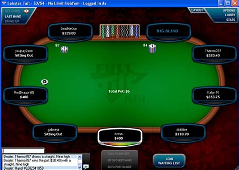 O Full Tilt Poker Mesa Final Lidar