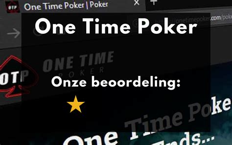 One Time Poker Casino Bonus