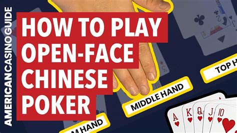 Open Face Chinese Poker Maos Iniciais