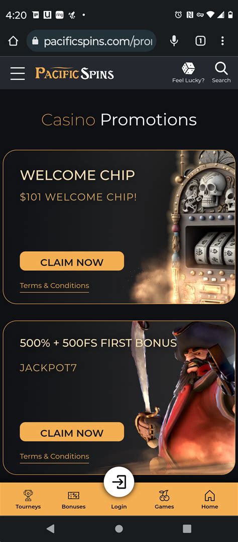 Pacific Spins Casino Login