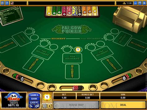 Pai Gow Poker Bonus De Borda De Casa