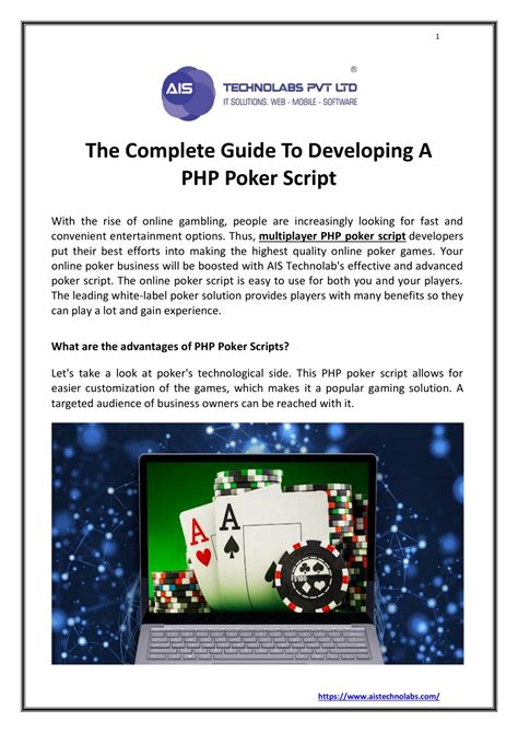 Php Poker Script Online