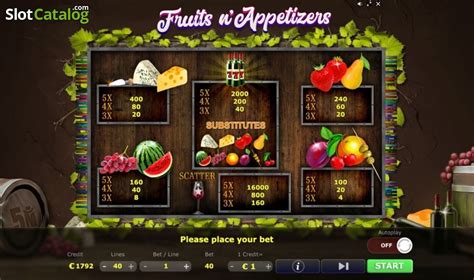Play Fruits N Appetizers Slot